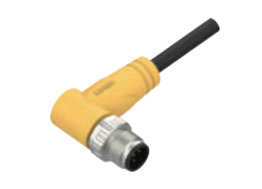 M12-弯角针头-预铸式连接器-防震止退-2+3+4+4.5+5PIN
