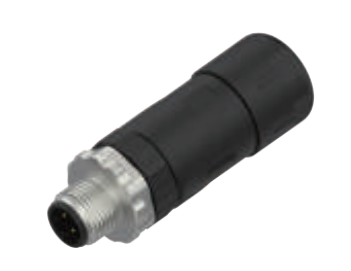 M12-针头-现场可接线式连接器-塑料外壳金属螺母-4+5PIN