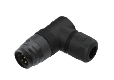 7+8“-弯角针头-现场可接线式连接器-塑料外壳-铸铝螺母-3+4+5+6PIN