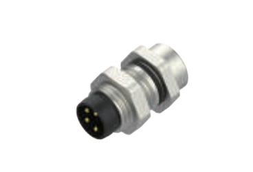 M8-针头-法兰式连接器-前安装-PCB焊接式-3+4+5+6+8PIN