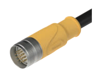 M23-内螺纹-针头-预铸式连接器-19.15PIN