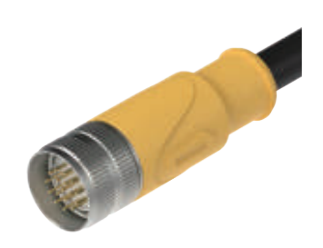 M23-内螺纹-针头-预铸式连接器-19PIN