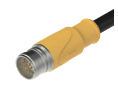 M23-外螺纹-针头-预铸式连接器-12.7+12.9PIN