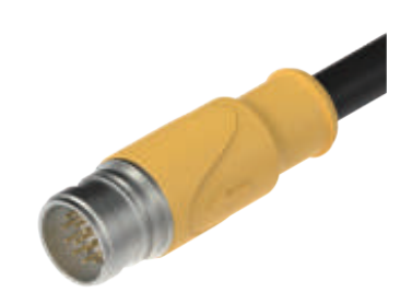 M23-外螺纹-针头-预铸式连接器-17PIN