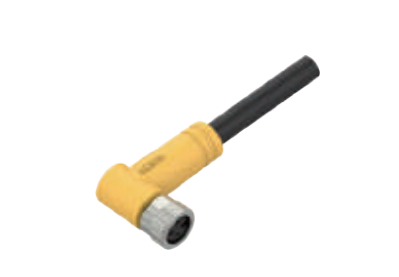 M8-弯角孔头-预铸式连接器-防震止退-3+4+5+6PIN