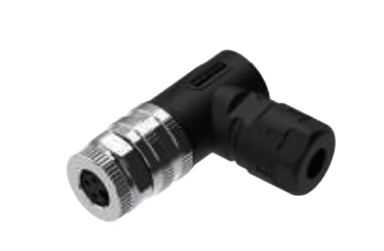 M8-孔头-现场可接线式连接器-塑料外壳金属螺母-3+4PIN