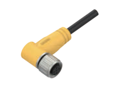 M12-弯角孔头-预铸式连接器-防震止退-屏蔽-6+6B+8PIN