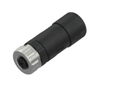 M12-孔头-现场可接线式连接器-塑料外壳金属螺母-4+5PIN