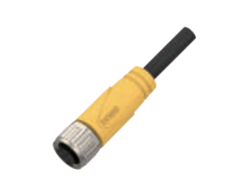 M12-孔头-预铸式连接器-防震止退-2+3+4+4.5+5PIN